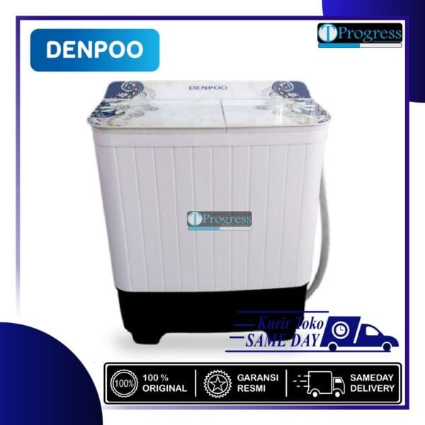 MESIN CUCI 2 TABUNG DENPOO DW-976 / DW976