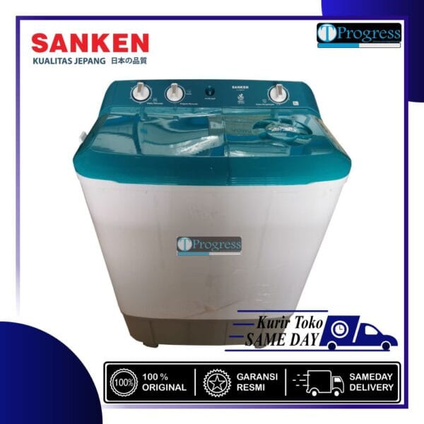 MESIN CUCI 2 TABUNG SANKEN TW-7800HP / TW7800 LOW WATT