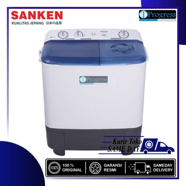 MESIN CUCI 2 TABUNG SANKEN TW-9220BU / TW-9220 LOW WATT
