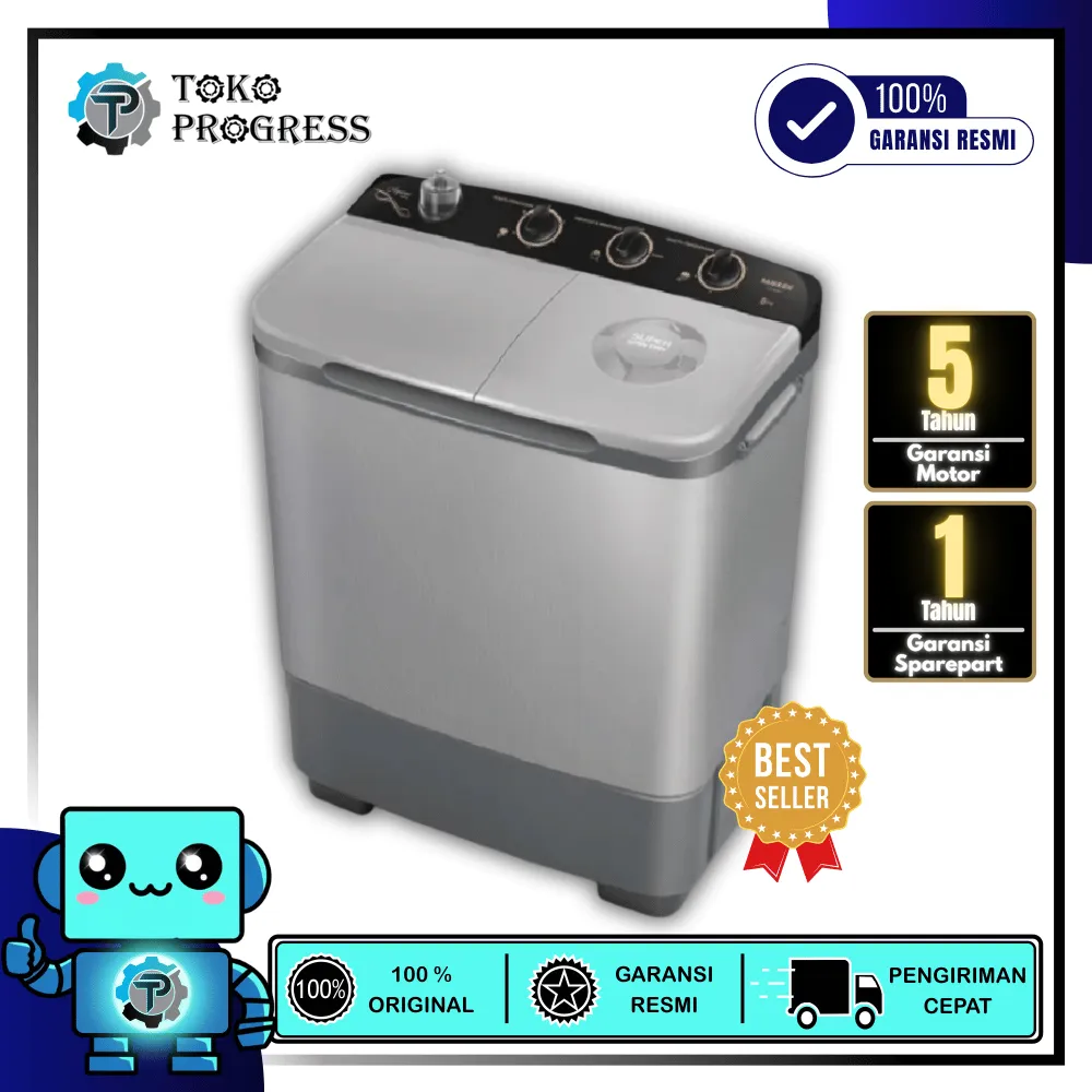 MESIN CUCI 2 TABUNG SANKEN 8KG TW-8600RL
