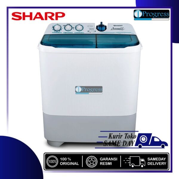 MESIN CUCI 2 TABUNG SHARP ES-T85CR / 85CR