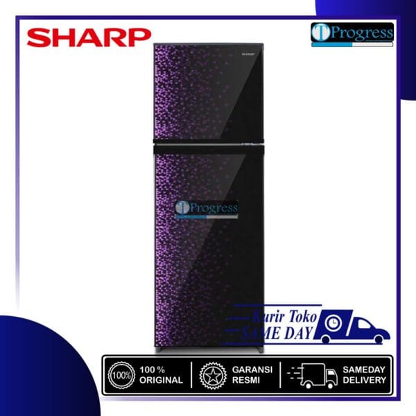 KULKAS 2 PINTU SHARP SJ-316MG 272L 100W NEW DESIGN
