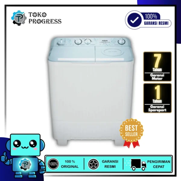 MESIN CUCI 2 TABUNG AQUA 9KG QW-9031HT