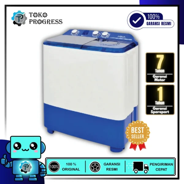 MESIN CUCI 2 TABUNG AQUA QW-870XT / QW-770XT
