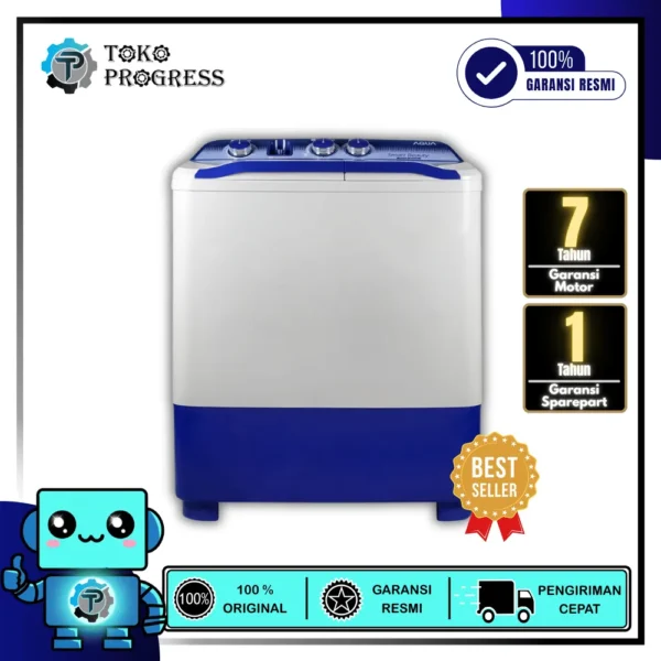 MESIN CUCI 2 TABUNG AQUA QW-781XT, QW-881XT