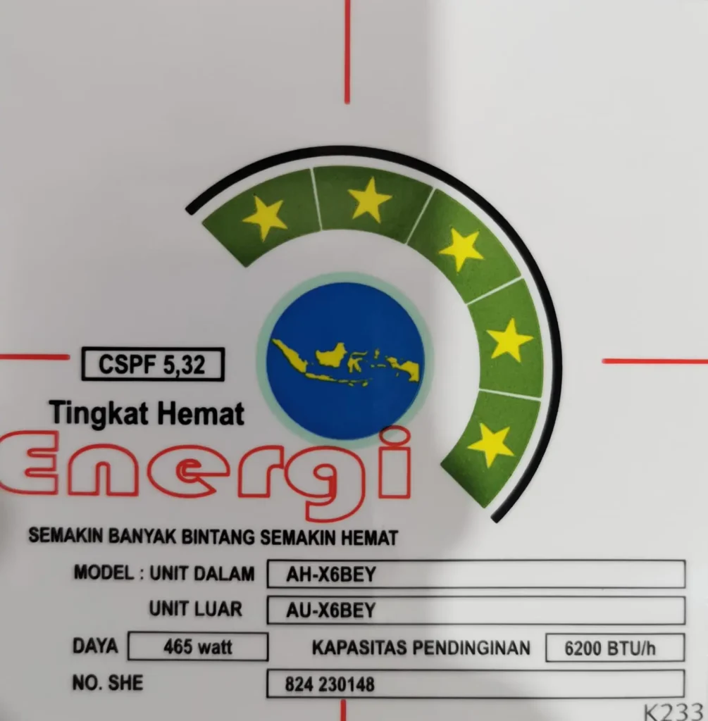 Spesifikasi AC Sharp Inverter AH-X6BEY