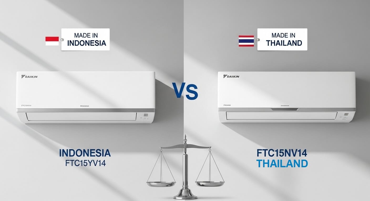 AC Daikin FTC15YV14 vs FTC15NV14: Cek Toko AC Terdekat