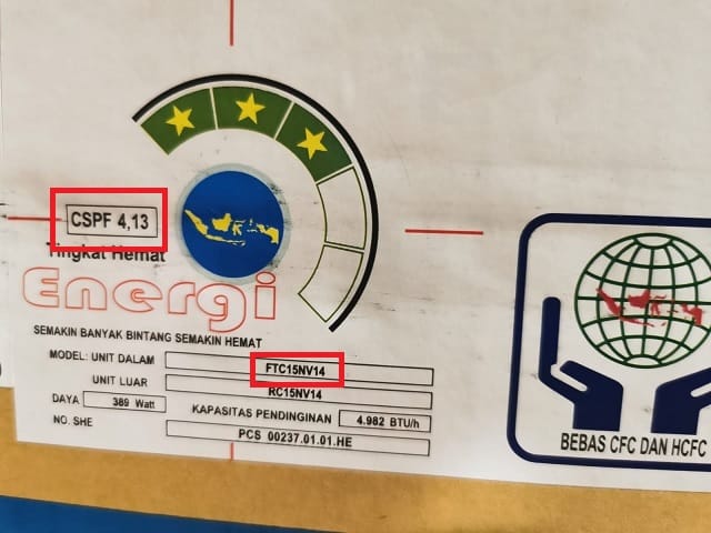AC Daikin FTC15NV14 Thailand Vs Daikin FTP15AV149 Lokal