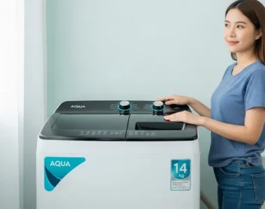 Review Mesin Cuci 2 Tabung Aqua QW-1430HT : Kapasitas 14 Kg