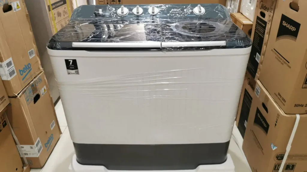 Review Mesin Cuci 2 Tabung Aqua QW-1430HT : Kapasitas 14 Kg