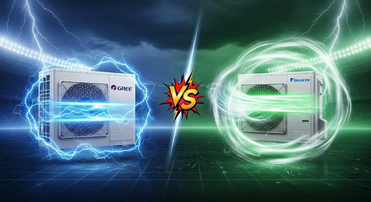 Battle AC Inverter : AC Gree 05F5S vs Daikin FTKE15YV14