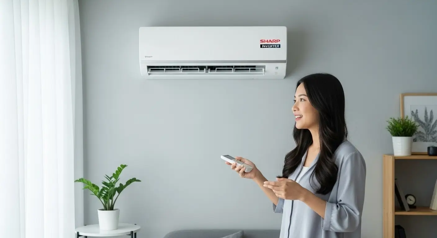 AC Sharp 1 PK AH-X10BEY : Review AC Inverter & Harga Terbaru