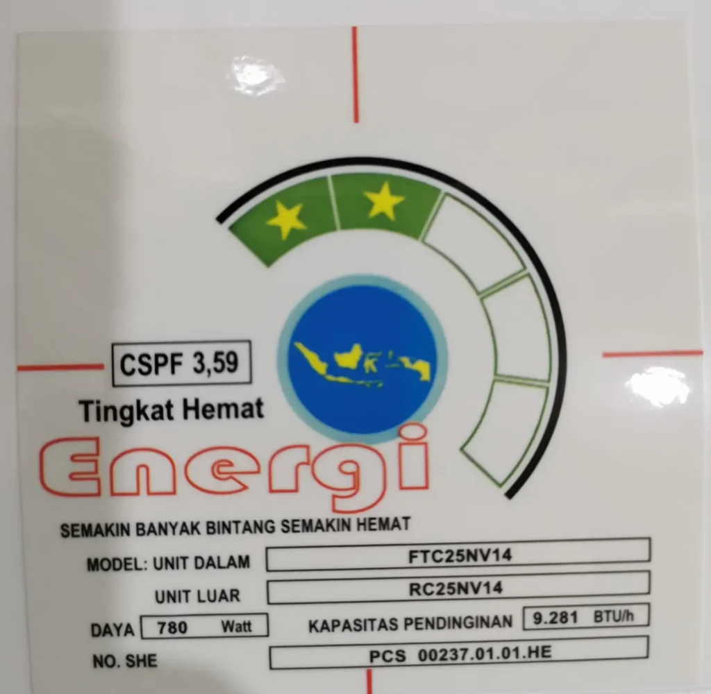 Spesifikasi AC Daikin Thailand 1 PK FTC25NV14