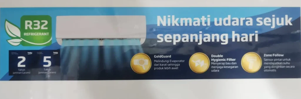 Fitur AC Beko 1 PK BSFSA090: Cek Toko AC Terdekat