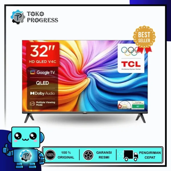 LED TCL GOOGLE TV 32 INCH 32V4C QLED DOLBY AUDIO