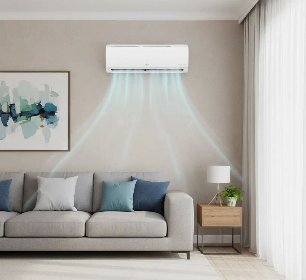 AC LG 1 PK T09EV5: AC Inverter Hemat Energi