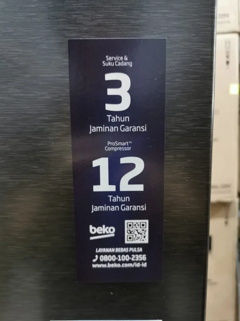 Garansi Kulkas 2 Pintu Beko RDNT232I20HFK