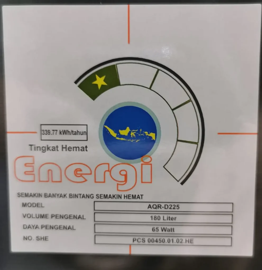 Spesifikasi Kulkas 1 Pintu Aqua AQR-D225MDS