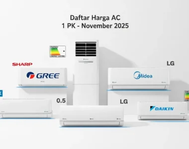 Daftar Harga AC 1/2 Inverter PK Terlaris November 2025