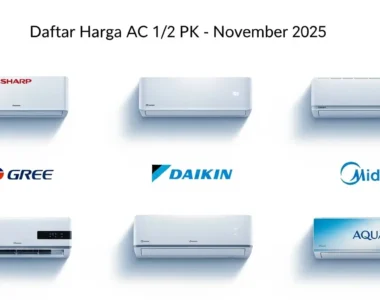 Daftar Harga AC 1/2 PK Terlaris November 2025