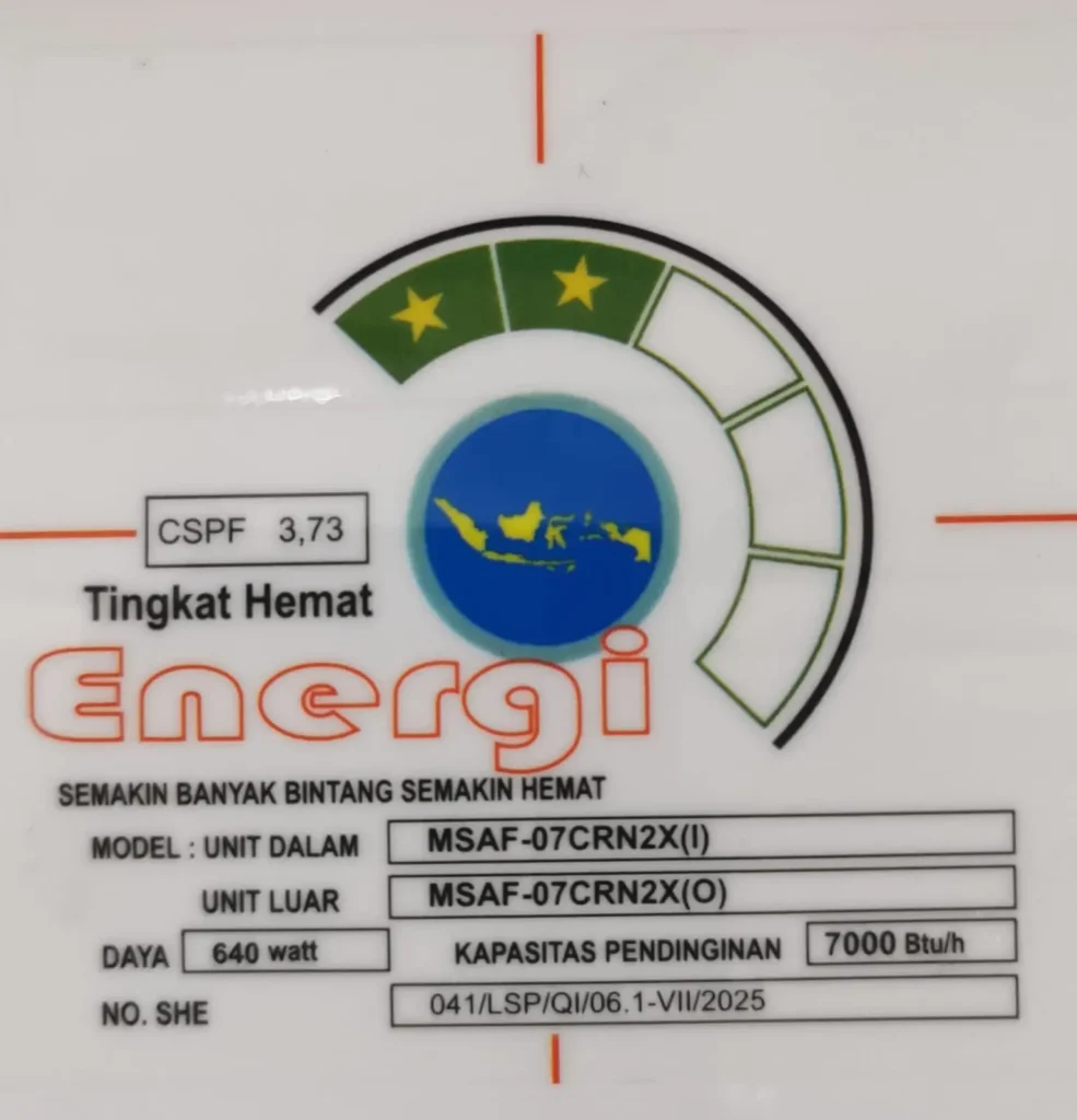 Spesifikasi AC Midea MSAF-07CRN2X