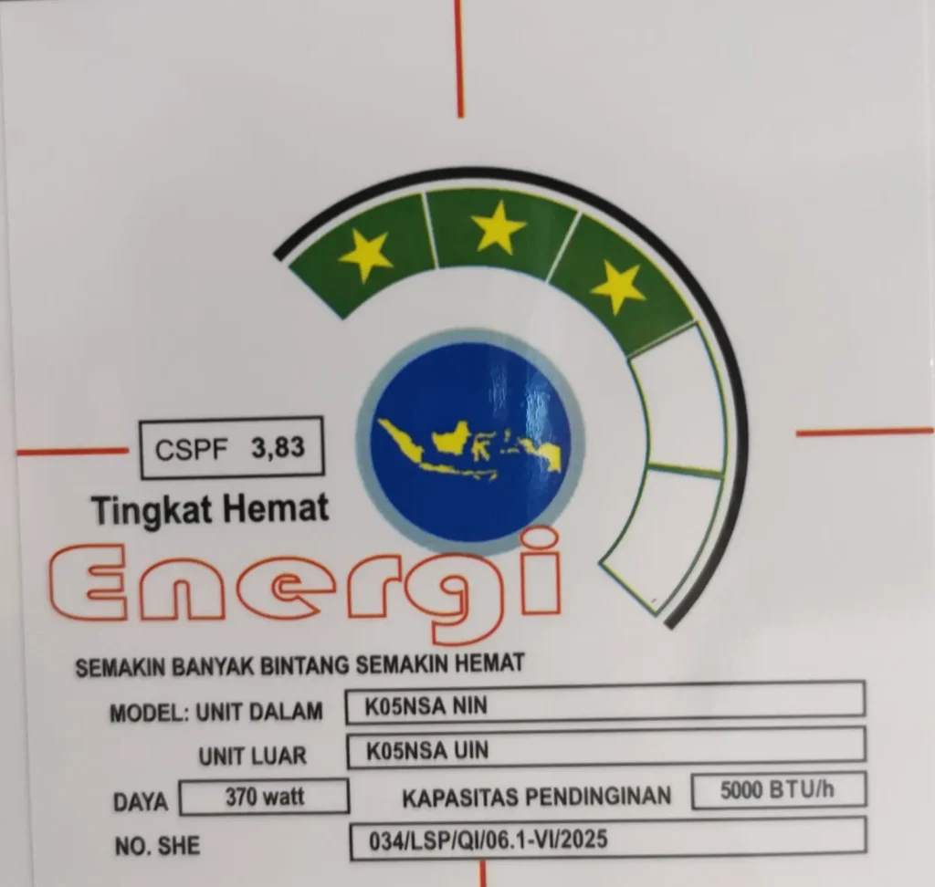 Spesifikasi AC LG K05NSA