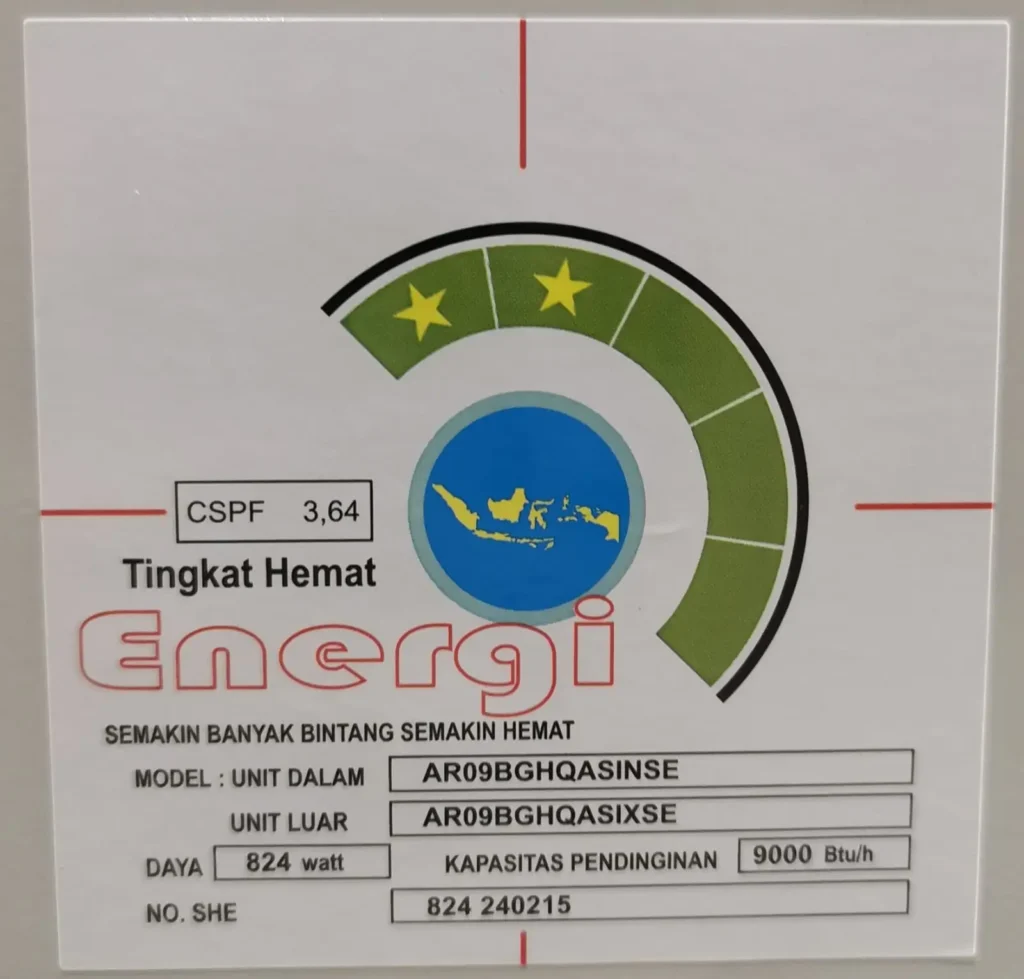 Spesifikasi AC Samsung AR09BGHQBSINSE