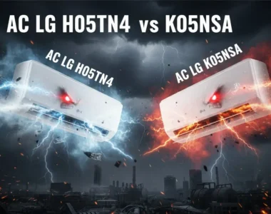 Adu Spesifikasi AC LG 1/2 PK H05TN4 VS K05NSA