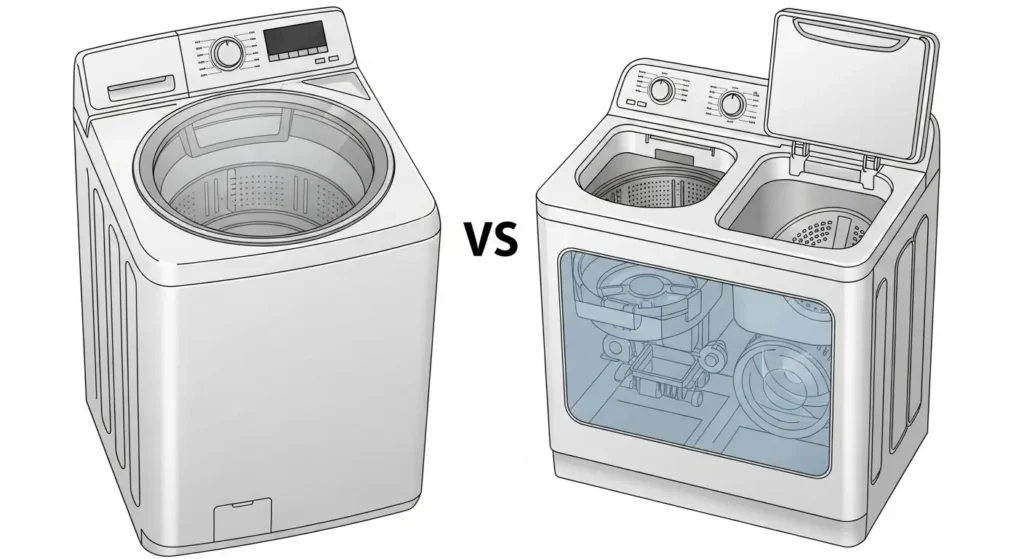 Mesin Cuci 2 Tabung Vs 1 Tabung