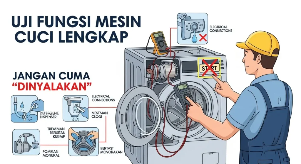 Uji Fungsi Lengkap: Jangan Cuma “Dinyalakan”