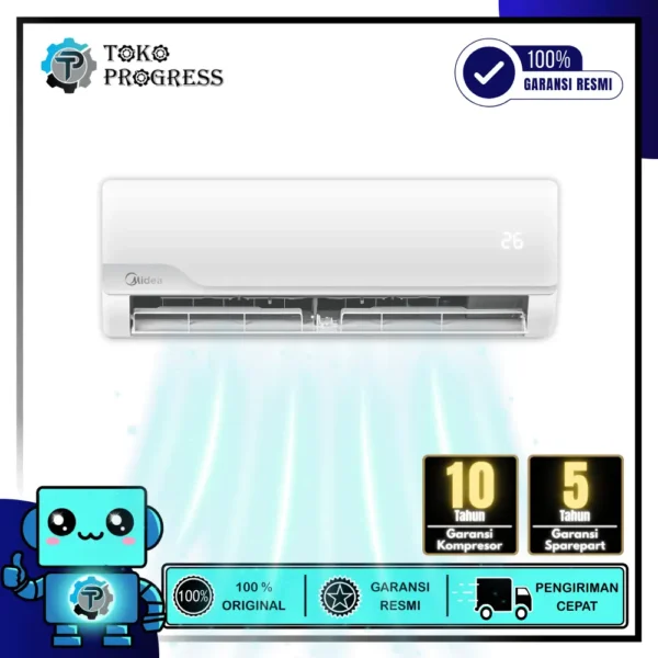 AC MIDEA 1/2 PK MSFT-05CRN8 HYPER GRAPHENE + TURBO COOL