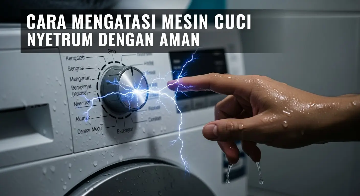 Cara Mengatasi Mesin Cuci Nyetrum dengan Aman