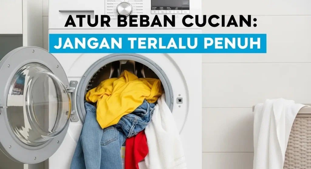 Atur Beban Cucian: Jangan Terlalu Penuh