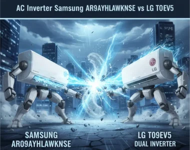 Adu Irit AC Inverter Samsung AR09AYHLAWKNSE vs LG T09EV5