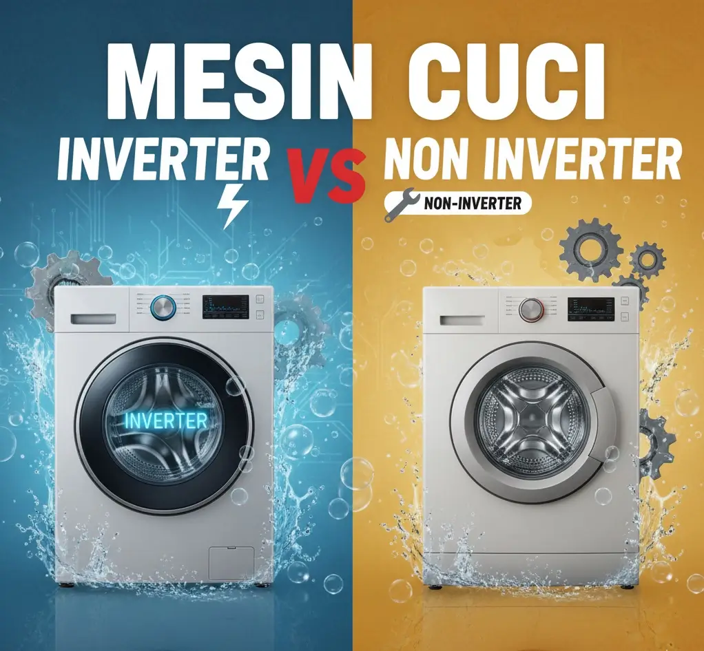 Mesin Cuci Inverter vs Non Inverter: Kelebihan Kekurangan