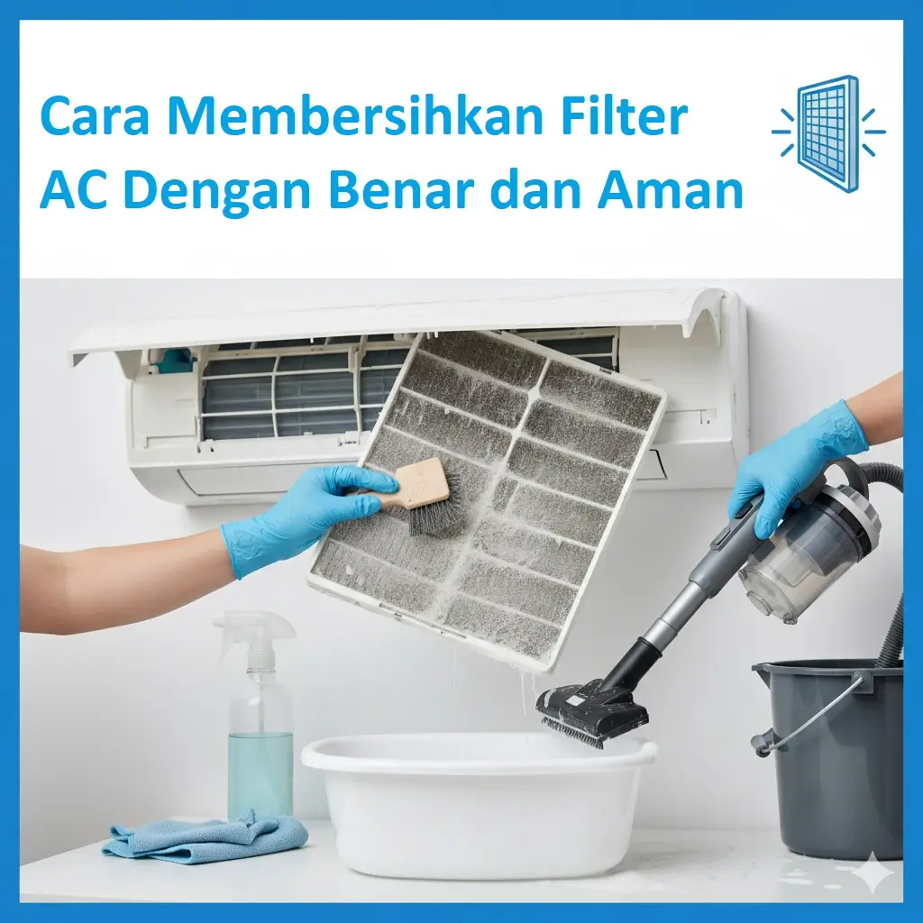 Cara Membersihkan Filter AC Dengan Benar dan Aman