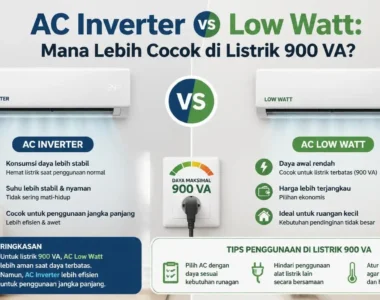 AC Inverter vs Low Watt: Mana Lebih Cocok di Listrik 900 VA?