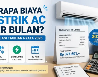 Berapa Biaya Listrik AC per Bulan? Simulasi Tagihan Nyata 2026