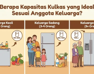 Berapa Kapasitas Kulkas yang Ideal Sesuai Anggota Keluarga
