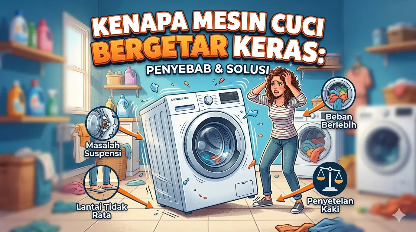 Kenapa Mesin Cuci Bergetar Keras: Penyebab & Solusi