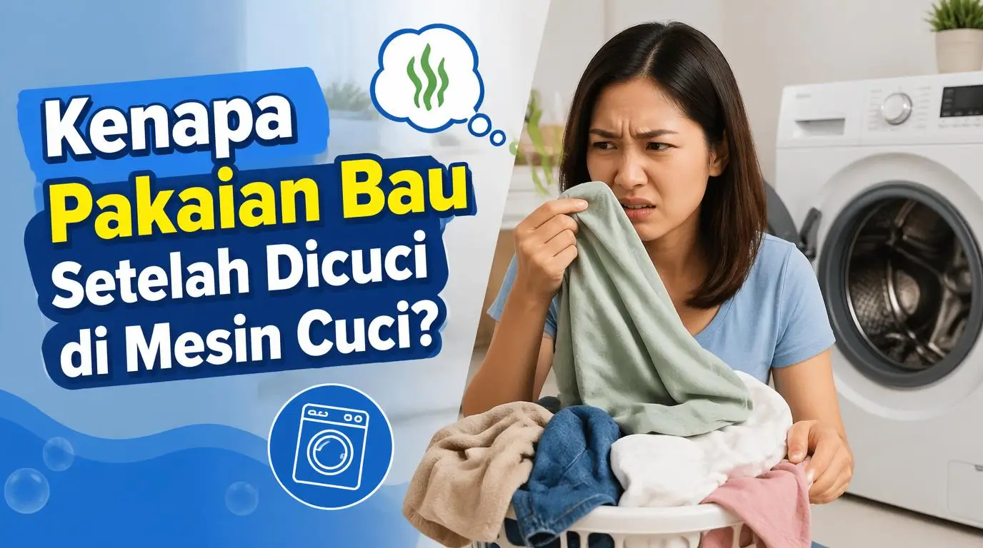 Kenapa Pakaian Bau Setelah Dicuci di Mesin Cuci?