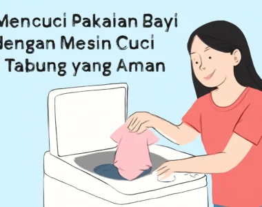 Mencuci Pakaian Bayi dengan Mesin Cuci 1 Tabung yang Aman