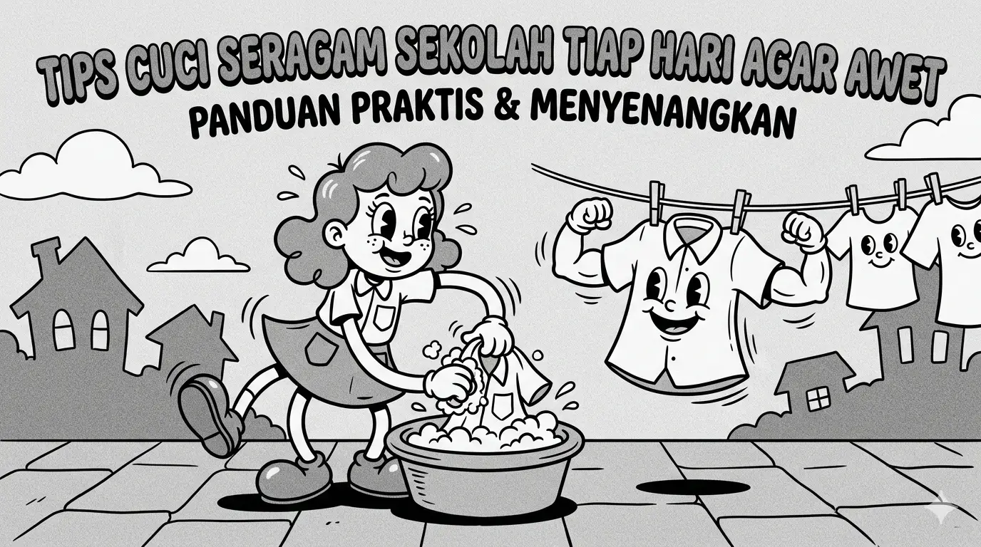 Tips Cuci Seragam Sekolah Tiap Hari Agar Awet
