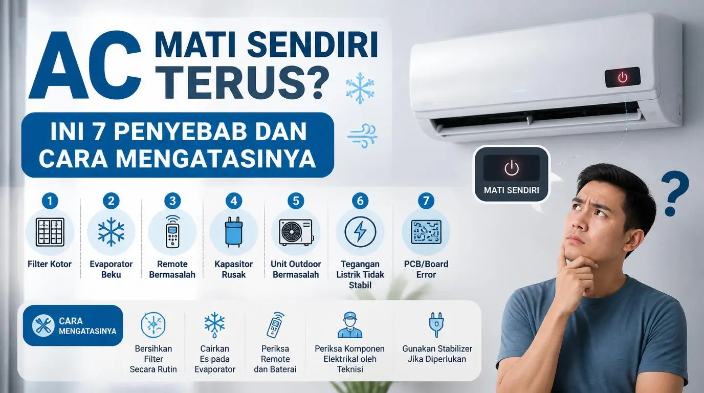 AC Mati Sendiri Terus? Ini 7 Penyebab dan Cara Mengatasinya