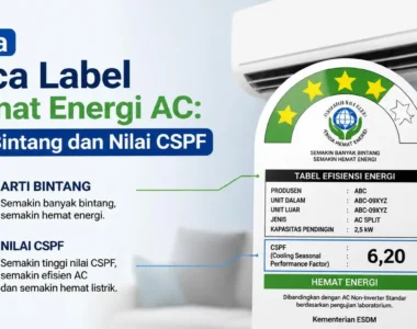 Cara Baca Label Hemat Energi AC: Arti Bintang dan Nilai CSPF