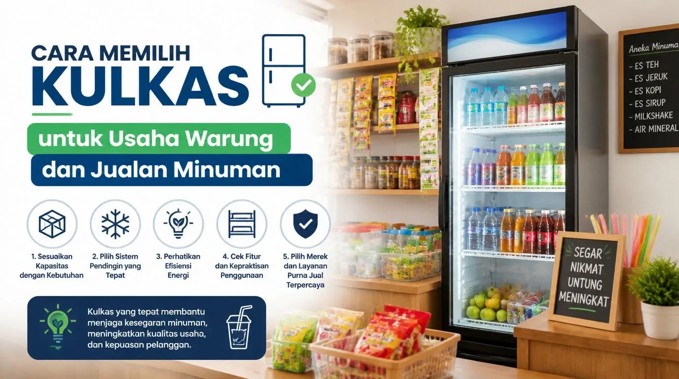Cara Memilih Kulkas untuk Usaha Warung dan Jualan Minuman