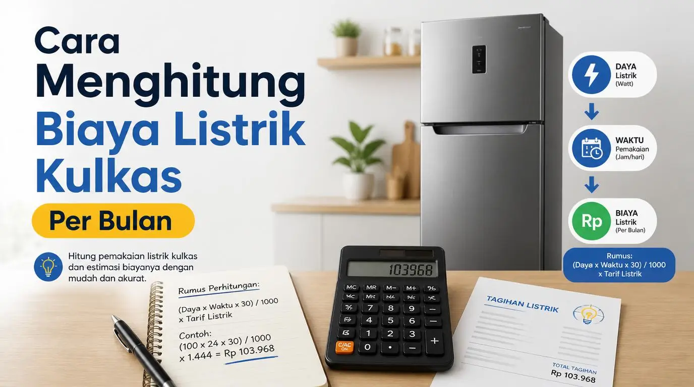 Cara Menghitung Biaya Listrik Kulkas Per Bulan