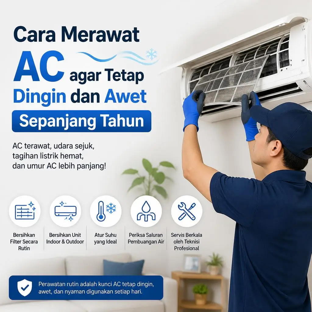 Cara Merawat AC agar Tetap Dingin dan Awet Sepanjang Tahun