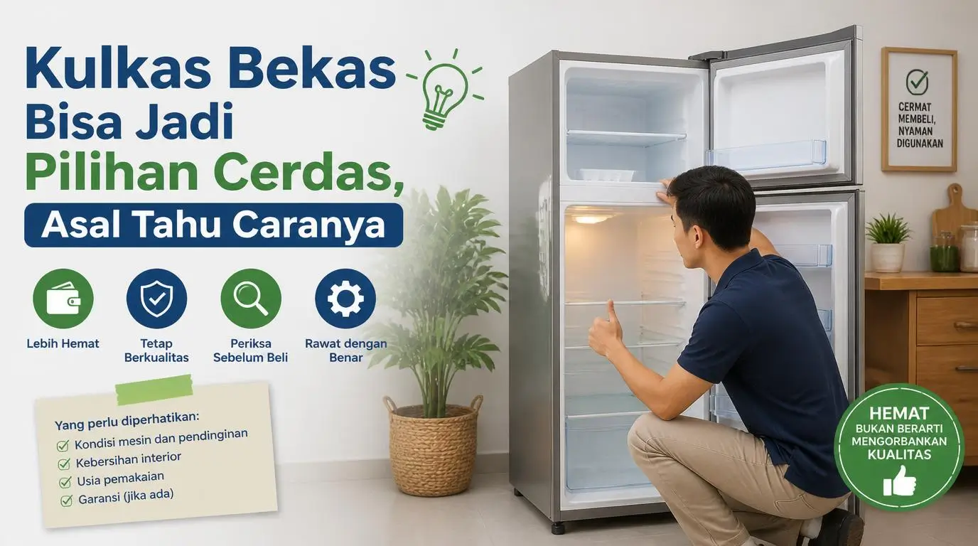 Kulkas Bekas Bisa Jadi Pilihan Cerdas, Asal Tahu Caranya