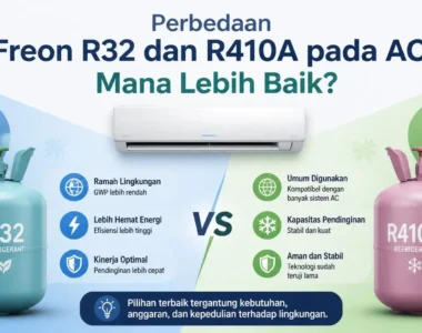 Perbedaan Freon R32 dan R410A pada AC Mana Lebih Baik
